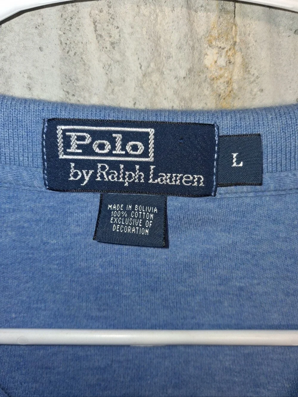 Polo by Ralph Lauren Heather Blue Short-Sleeve Polo with Yellow Pony Size Large